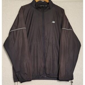 New Balance Black Windbreaker Running Size XL Jacket Women's Full Zip 0411